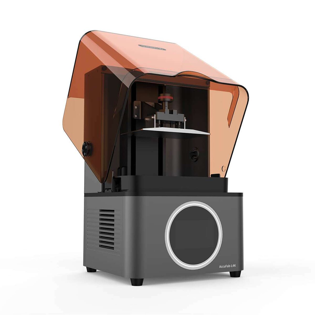 AccuFab-seilich-offen Shining 3D AccuFab-L4K SLA 3D-Drucker + Free Resin