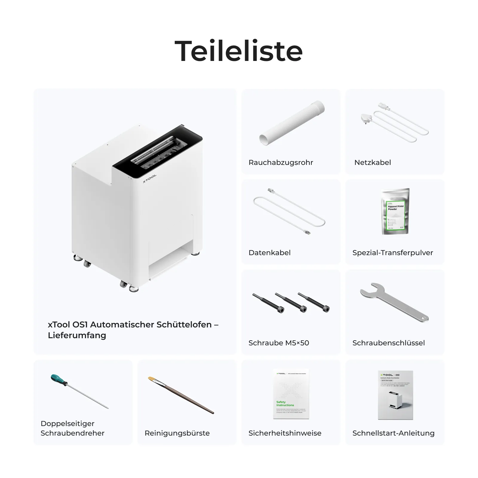 xTool OS1 Automatischer Shaker-Ofen für Textildruck / DTF xTool OS1 Automatischer Shaker-Ofen für Textildruck / DTF